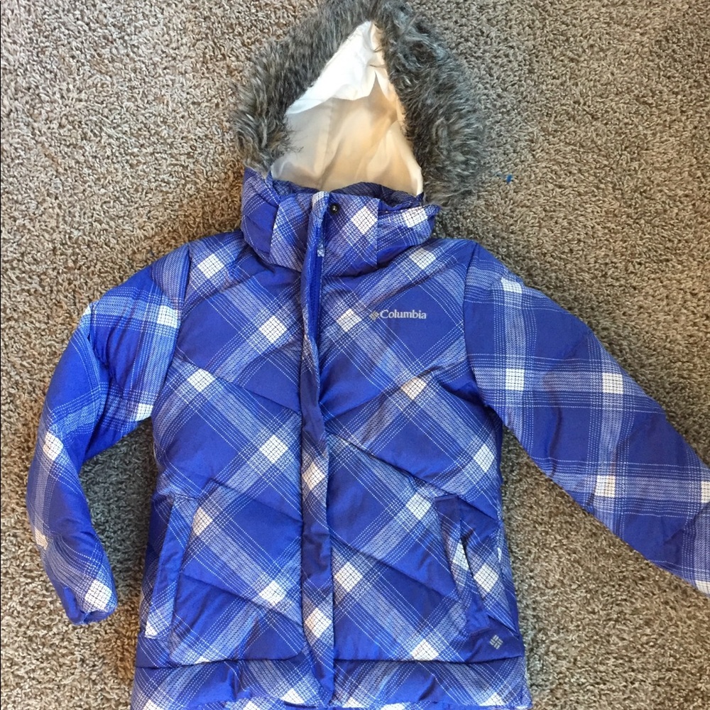 Columbia thick snow jacket girls 7/8